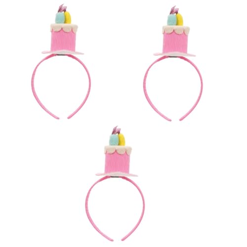 FRCOLOR 3 Stk Kerze Stirnband Pilz-Cupcake-Topper Hut für Kinder haarspange kinder haarklammer kinder haarschmuck deko Stirnband für Kinder geburtstag haarband Kopfbedeckung Requisiten von FRCOLOR