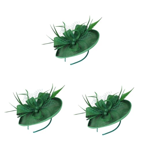 FRCOLOR 3stücke Haarschmuck Mit Und Blumen Für Partys Damen Haarkopfbedeckung Mit Schleier Für Hochzeiten Und Besondere Anlässe von FRCOLOR