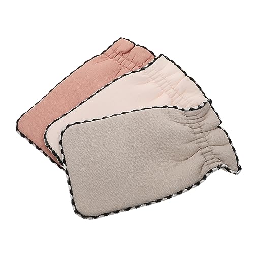 FRCOLOR 3 Stk Peeling-handtuch Handschuh Bürsten Hände Schrubben Spa-handtücher Für Die Gesichtsbehandlung Netz Badehandtücher Doppelseitige Badetücher Rückenwäscher Polyester von FRCOLOR