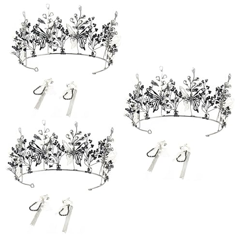 FRCOLOR 3 Stk Schmetterlingskristallkrone Diademe der Königinbraut Hochzeitskrone Braut- stutzenhalter kopfschmuck Stirnband Tiara Hochzeitskleid-Accessoire Hochzeit Brautschmuck Kupfer FRCOLOR 3 Stk Schmetterlingskristallkrone Diademe der Königinbraut Hochzeitskrone Braut- stutzenhalter kopfschmuck Stirnband Tiara Hochzeitskleid-Accessoire Hochzeit Brautschmuck Kupfer von FRCOLOR