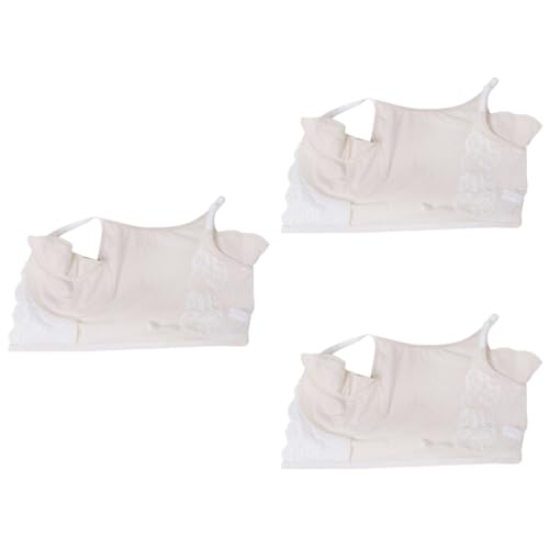 FRCOLOR 3 Stk Schweißpad-schlinge Frauen Schwitzen Frauen Sportlich Damen Thermowesten Yoga-tops Für Frauen Laufshirts Für Damen Laufweste Fräulein Anti Peinlichkeit Nylon Brustpolster von FRCOLOR