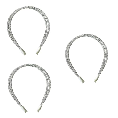 FRCOLOR 3 Stk Stirnband Mädchen-tiara Haarbänder Für Mädchen Kopfschmuck Aus Perlen Haarschmuck Für Mädchen Hochzeit Haarband Stirnbänder Für Mädchen Weiß Mode Schmücken Legierung Fräulein von FRCOLOR