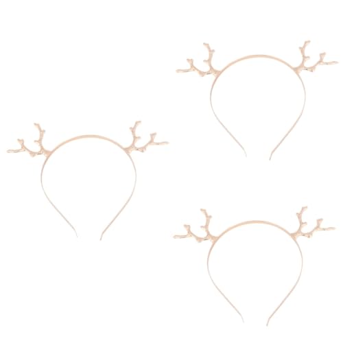 FRCOLOR 3stücke Festliches Antler Haarband Metall Weihnachts-haaraccessoire Für Damen Für Partys Und Cosplay von FRCOLOR