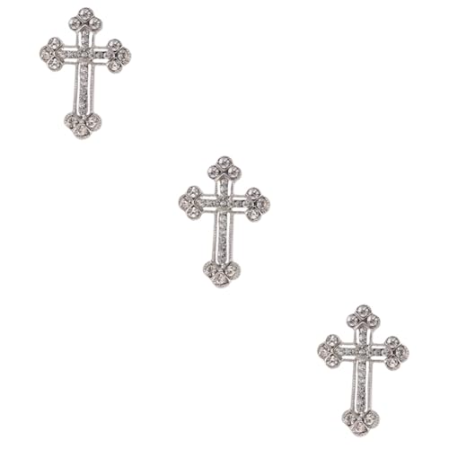 FRCOLOR 3 Stück Diamantbrosche Segen Brosche Hochzeitsbevorzugungs-Brosche Broschen für Mädchen Pullover -Clip Kleidung Accessoires Brustklammer für Frauen Modeaccessoires Silber von FRCOLOR