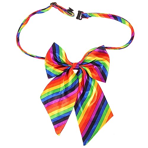 FRCOLOR 3 Stück Fliege Dekorative Fliege Stolz Dekorative Krawatte Festival Fliege Frauen Kostüm Party Regenbogen Festival Regenbogen Fliege Polyester von FRCOLOR