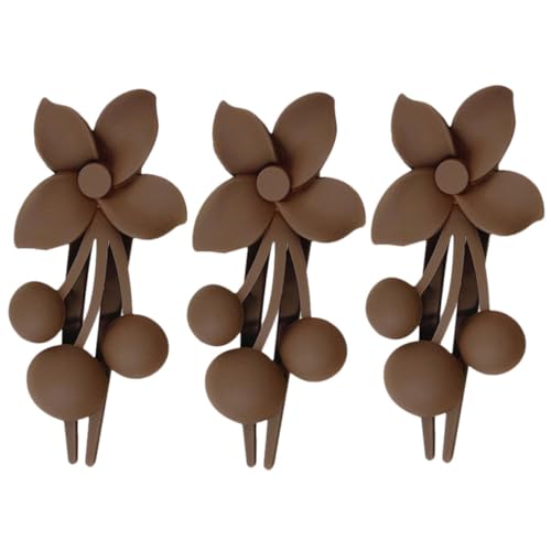 FRCOLOR Knitterfreie Blumen-haarspangen für Damen – Stabile Flache Haarspangen Haar-accessoires für Mädchen von FRCOLOR