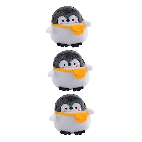 FRCOLOR 3 Stück Kleiner Geldbörse Pinguin Form Multifunktionale Wechselgeldbörse für Mädchen Cartoon Münzaufbewahrungstasche Reißverschluss Praktisch und Stylisch von FRCOLOR