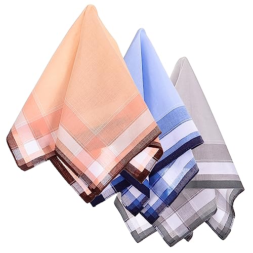 FRCOLOR 3st Kopftuch Für Männer Bandana-stirnbänder Für Frauen Japanisches Taschentuch Einstecktuch Alte Taschentücher Taschentuch Jahrgang Baumwolle Hohe Dichte Geschenk Nummer von FRCOLOR