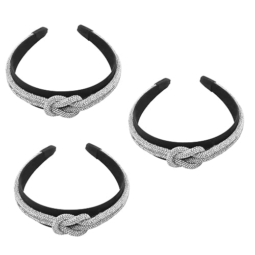 FRCOLOR 3stücke Damen Haarband Mit Kristall Und Glitzer Breiter Kopfreifen Für Hochzeiten Partys Und Besondere Anlässe Weiß FRCOLOR 3stücke Damen Haarband Mit Kristall Und Glitzer Breiter Kopfreifen Für Hochzeiten Partys Und Besondere Anlässe Weiß von FRCOLOR