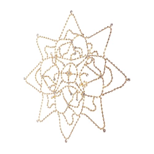 FRCOLOR 3 Stück Haarkette Stirnkette Damen Stirnbänder Gold Hochzeit Haarschmuck Braut Kopfschmuck Kopfschmuck Für Frauen Mädchen Haarschmuck Strandschmuck Für Frauen Goldene Legierung von FRCOLOR