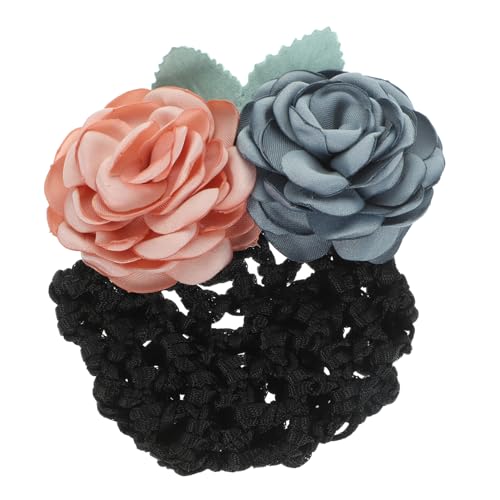 FRCOLOR Haarnetz Mit Blumendesign Dutt-abdeckung Für Damen Elegante Haar-accessoires Für Mädchen Haarknoten Haarnetze Für Frauen 3 Stück von FRCOLOR