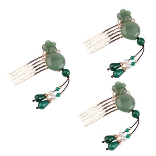 FRCOLOR 3 Stück Haarschmuck Kamm Haarspange Kopfschmuck Brautperlen Stirnband Haarspangen Hochzeit Haarspangen Für Bräute Hochzeitsdekoration Braut Haar Tiara Retro von FRCOLOR