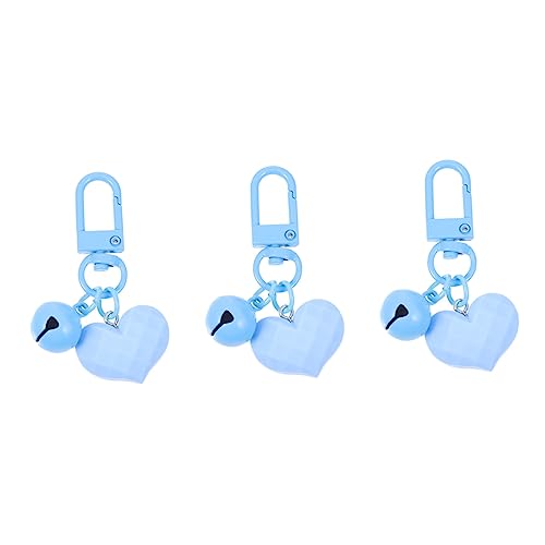 FRCOLOR 3 Stück Herzförmige Schlüsselanhänger mit Glocken Dekorative Taschenanhänger für Handtaschen Rucksäcke Schlüsselketten Pendants für Diy Projekte FRCOLOR 3 Stück Herzförmige Schlüsselanhänger mit Glocken Dekorative Taschenanhänger für Handtaschen Rucksäcke Schlüsselketten Pendants für Diy Projekte von FRCOLOR