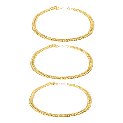 FRCOLOR Halskette für Männer Punk Stil Hochglanzpolierte Goldkette Männliche Hip Hop Schmuckkette Party Schmuck für Jungen von FRCOLOR