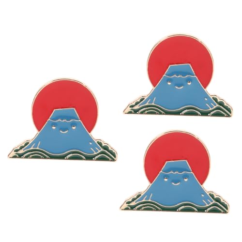 FRCOLOR 3 Stück Japanische Brosche Fuji Berg Anstecknadel Cartoon Stil Einfache Dekorative Kleidungsbrosche für Damen Vielseitig Verwendbar als Schmuck für Taschen Hüte Haarschmuck FRCOLOR 3 Stück Japanische Brosche Fuji Berg Anstecknadel Cartoon Stil Einfache Dekorative Kleidungsbrosche für Damen Vielseitig Verwendbar als Schmuck für Taschen Hüte Haarschmuck von FRCOLOR