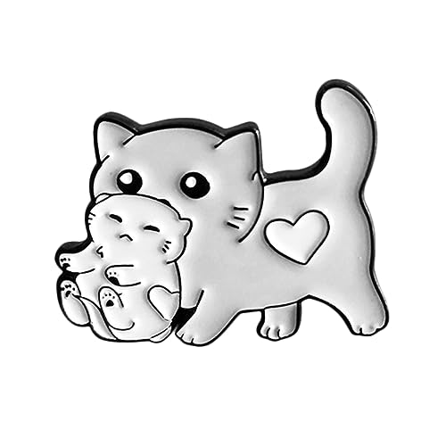 FRCOLOR 3 Stück Katzenbrosche Legierung Lustiges Kleines Cartoon Design für Jeans Taschen Leichte Kreative Dekoration für Mode von FRCOLOR