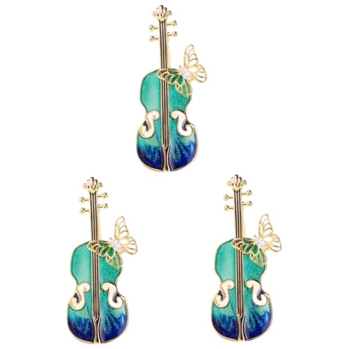 FRCOLOR 3 Stück Kleiderstift Hut Reversnadel Instrument Kleidung Brosche Pin Brachbrosche Hutbrosche Brosche Pin für Frauen Anzugbrosche Anstecknadeln und Broschen für Damen Legierung von FRCOLOR