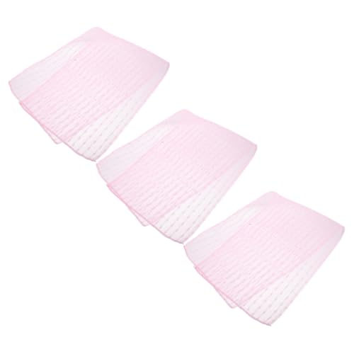 FRCOLOR 3 Stück Koreanisches Langes Peeling Badetuch aus Nylon Sanfter Rückenpeeling Waschlappen mit Langem Streifen Langlebiger Dusch Scrubber für Körperreinigung und Massage von FRCOLOR