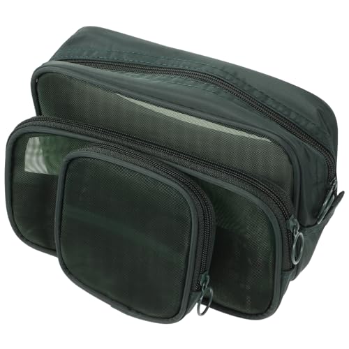 FRCOLOR 3stücke Netz-Kosmetiktasche Mit Reißverschluss Make-up-Beutel Organizer Für Stifte Und Kosmetika Reise-Make-up-Tasche Kleine Netz-Make-up-Tasche Netztaschen Für von FRCOLOR