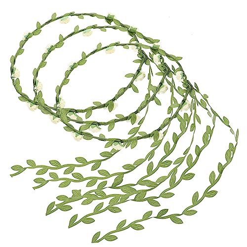 FRCOLOR Stirnbänder Für Damen 3 Stück Kränze Stirnband Kopf Festival Kranz Krone Elegante Girlanden Requisiten Haar Blatt Hochzeit Kronen Foto Haarschmuck Für Blumenmädchen von FRCOLOR