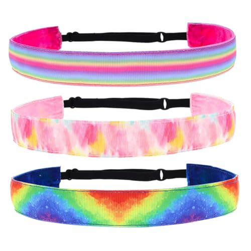 FRCOLOR 3stücke Elastisches Haarband Stirnband Für Damen Sport-stirnband Mit Schweißabsorbent Dehnbar Und Bequem Für Yoga Laufen Und Training von FRCOLOR