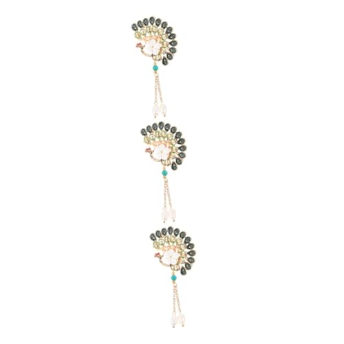 FRCOLOR 3 Stück Retro Quastenbrosche Kleid Hut Broschen Pin-Ästhetik Tier Brosche Rucksackstift Stellnadel Anstecknadel mit Tiermotiv Anstecknadel für Rucksäcke Legierung Olive Green von FRCOLOR