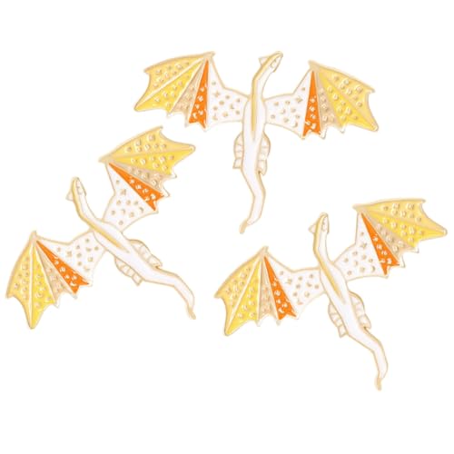 FRCOLOR 3 Stück Teiliges Dinosaurier Anstecknadel aus Langlebiger Legierung Kreative Emaillierte Broschen für Kragen Rucksack und Kleidung Modische Tier Broschen als für Damen von FRCOLOR