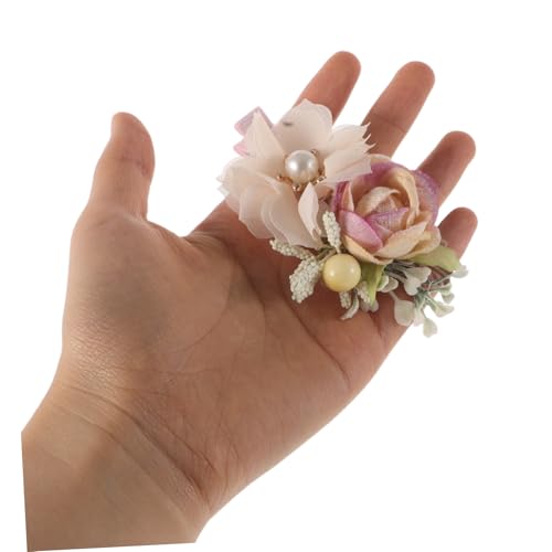 FRCOLOR 3stücke Haarnadel Mit Seitlicher Klammer Und Künstlicher Blume Für Hochzeiten Haarklammer Mit Blumendesign Für Kleine Mädchen von FRCOLOR