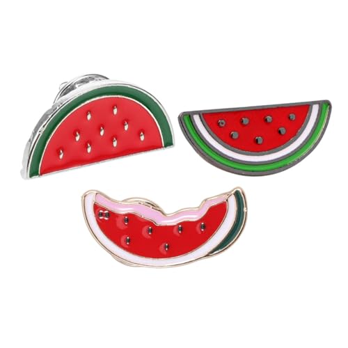 FRCOLOR 3 Stück Teiliges Wassermelonen Cartoon-design aus Legierung Süße Anstecknadeln für Kleidung Cardigan Clip Modische Reversbrosche als für Damen und Feiern FRCOLOR 3 Stück Teiliges Wassermelonen Cartoon-design aus Legierung Süße Anstecknadeln für Kleidung Cardigan Clip Modische Reversbrosche als für Damen und Feiern von FRCOLOR