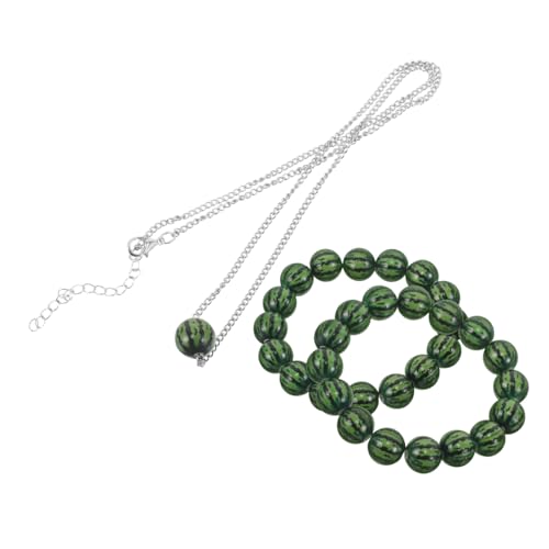 FRCOLOR 3stücke Wassermelonen-armband Handgefertigt Mit Tropischem Fruchtmotiv Lässiges Fruchtarmband Verstellbares Perlenarmband Für Damen Und Herren von FRCOLOR