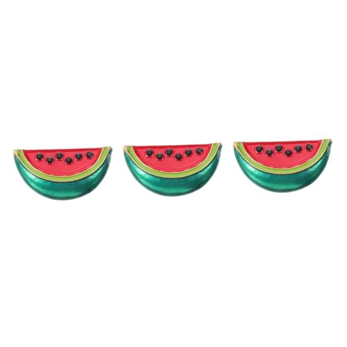 FRCOLOR 3 Stück Wassermelonen Brosche Hochwertiger Legierung Natürlicher Shell Langlebig für Damen Vielseitig zu Kleid Hut Schal für Hochzeit Geburtstag Party von FRCOLOR