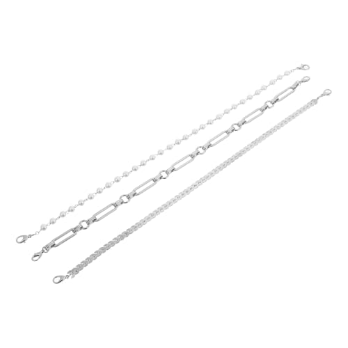 FRCOLOR 3stücke Trucker-hutanhänger Aus Metall Und Perlen Hutkettendekor Für Damen Und Herren Abnehmbar Verstellbare Für Outdoor-abenteuer Und Täglichen Gebrauch Schicke Ergänzung von FRCOLOR