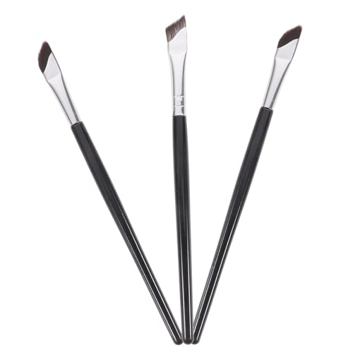 FRCOLOR 3 Teiliges Augenbrauenpinsel Set Schräger Eyeliner Und Augenbrauenpinsel Für Präzise Anwendungen Kosmetikwerkzeuge Für Augen Und Gesicht Ideal Für Augenbrauen Und Concealer von FRCOLOR
