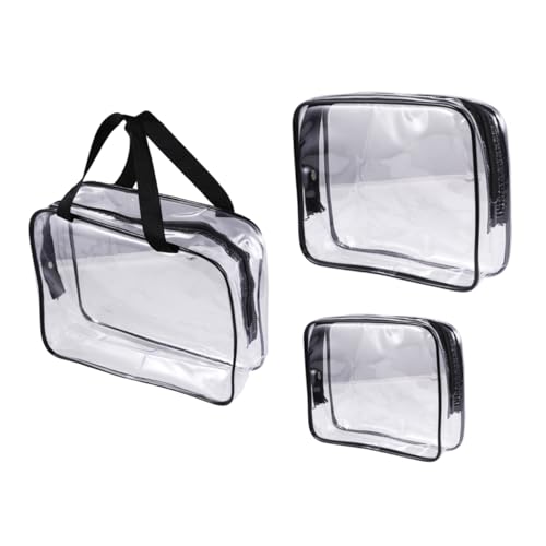 FRCOLOR 3pcs Reise-kulturtasche Kosmetiktasche Aufbewahrungstasche Für Frauen Männer Material Tragbare Handtasche Mit Reißverschluss FRCOLOR 3pcs Reise-kulturtasche Kosmetiktasche Aufbewahrungstasche Für Frauen Männer Material Tragbare Handtasche Mit Reißverschluss von FRCOLOR