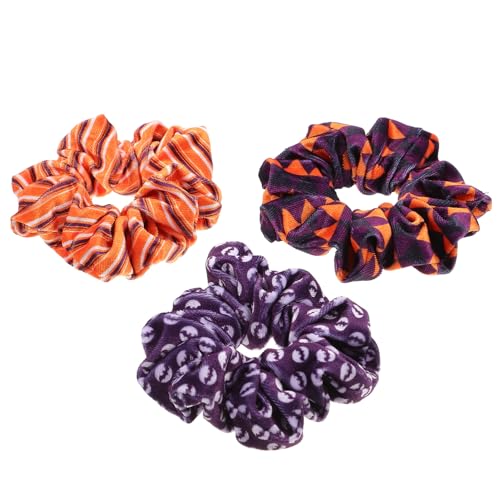 FRCOLOR 3-teiliges Haargummi Mit Festival-motiven Baby-haar-accessoires Für Mädchen Haarseil Im Halloween-stil Bequeme Und Stilvolle Haarbänder von FRCOLOR