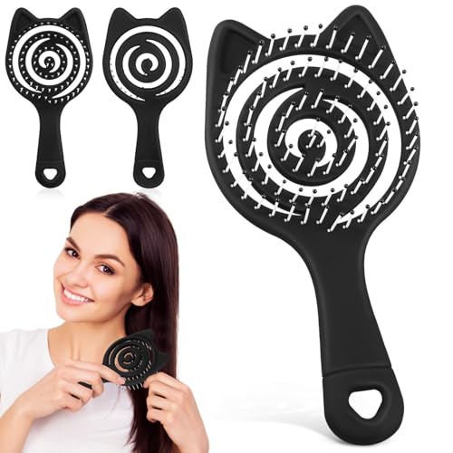 FRCOLOR 3-teiliges Haarbürsten-set in Reisegröße Entwirrungsbürste Für Lockiges Haar Belüftete Bürste Sanfte Massage Für Frauen Und Mädchen Entwirrungskämme Für Nass-/trockenhaar von FRCOLOR