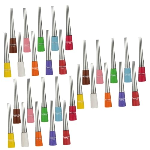 FRCOLOR 30 Stk Farbiger Flüssiger Eyeliner Flüssiger Eyeliner-stift Matte Flüssige Eyeliner-farben Farbige Eyeliner Wasserfester Eyeliner Wasserdichter Anzug Kosmetika Bilden Kunststoff von FRCOLOR