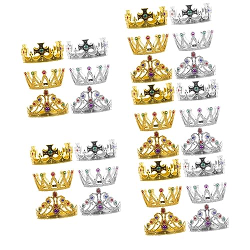 FRCOLOR 30 Stk Krone Stirnband Kopfschmuck Dekorkrone Für Party Prinzessin Diademe Und Kronen Königskronenkostüm Cosplay-krone Für Kinder Abschlussball Plastik Geburtstagshut Baby von FRCOLOR