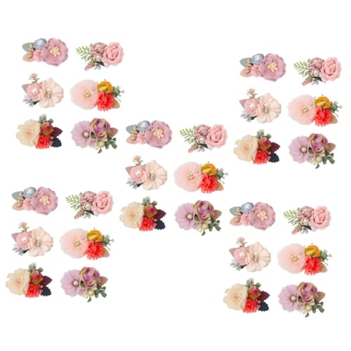 FRCOLOR 5 Sets Haarspangen Für Mädchen Und Frauen Blumen-haarspangen Simulationsblumen-haarschmuck Haarspangen Für Frauen 6 Stück * 5 von FRCOLOR