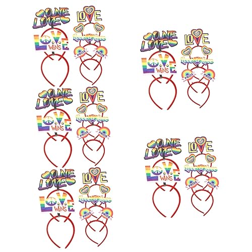 FRCOLOR 30 Stk Pride Month Stirnband Regenbogen-accessoires Lgbt-stirnband Pride-party-dekoration Party Head Bopper Regenbogen-stirnband Gay-pride-haarschmuck Mädchen Cosplay Stoff Kopf von FRCOLOR