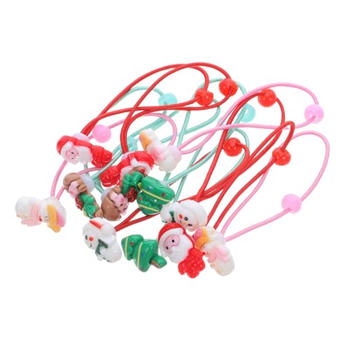 FRCOLOR 30stücke Haargummis Für Mädchen Aus Seil Weihnachts-haarschmuck Süße Haargummis Für Babymädchen Und Junge Mädchen Für Pferdeschnitte Elastische Haarbänder Schadlos von FRCOLOR