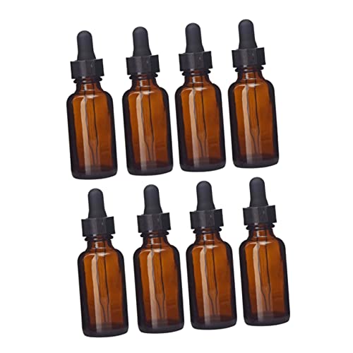 FRCOLOR 30ml Braune Glasparfümflasche Mit Pipette Antike Design Duftö Flasche Für Frauen Leere Ätherische Ölspender Zum Dekorieren Und Befüllen von FRCOLOR