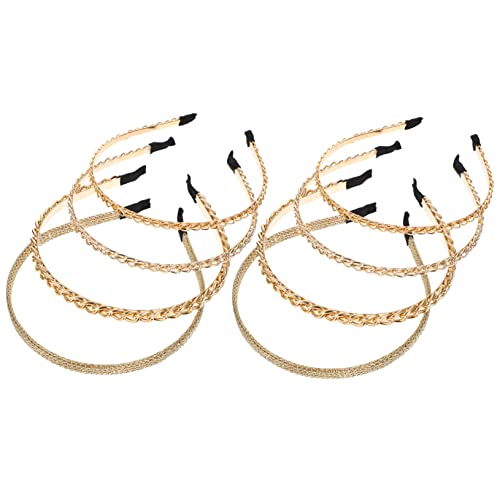 FRCOLOR 32 Stk Stirnband Sportliche Stirnbänder Für Damen Haarschmuck Für Damen Modische Stirnbänder Für Dünne Stirnbänder Für Frauen Braut Legierung Einfach Und Vielseitig Kopf Kette von FRCOLOR