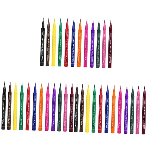 FRCOLOR 36 Stk Neon Eyeliner Stift Flüssiger Eyeline-stift Matter Flüssiger Eyeliner Flüssiger Eyeliner-stift Wasserfester Flüssiger Eyeliner Damen Anzug Bilden Gemalt von FRCOLOR