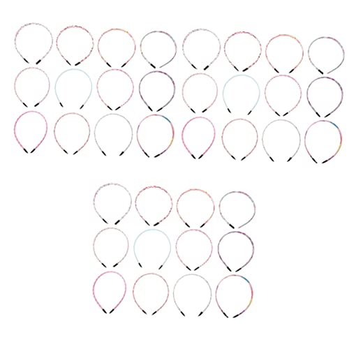 FRCOLOR 36 Stk Stirnband Für Kinder Geburtstags-stirnband-mädchen Prinzessinnen Stirnband Stirnbänder Für Kleine Mädchen Stirnbänder Für Mädchen Rosa Dekor Stoff Braut Tuch Die Blumen von FRCOLOR