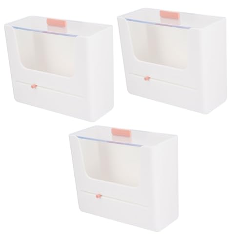 FRCOLOR 3Er-Box Aufbewahrungskiste Staubfreier Kosmetik-Organizer Kosmetikvitrinen aufbewahrungsdose storage boxes Plastikbehälter Toilettenartikelbehälter Schminkschrank Tischorganisator von FRCOLOR