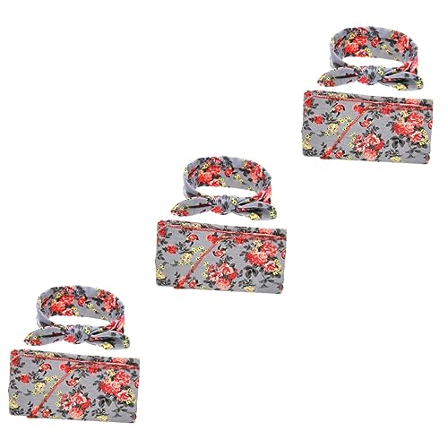 FRCOLOR 3st Baby Empfängt Decken Babydecke Wickeldecken Mit Blumen Pucktücher Für Neugeborene Babyschlafsack Fotodecken Babyfoto Männer Und Frauen Stirnband Europäisch Und Amerikanisch von FRCOLOR