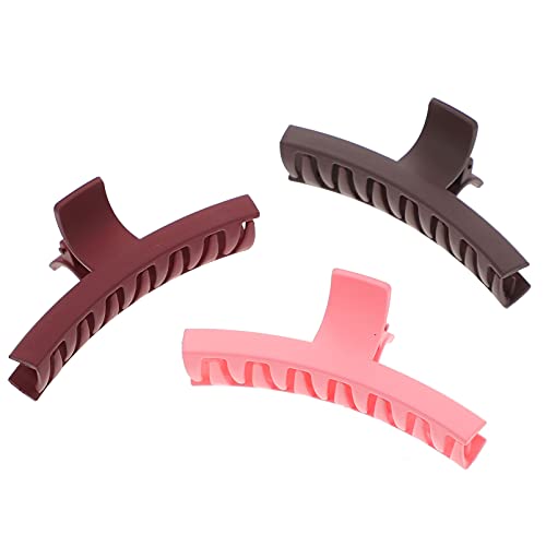 FRCOLOR 3St Eleganter großer Greifer Abs Frauen matte Haarspangen Kämme Snap-Haarspangen für Damen gut haar spangen haarclips haar pin große Haarspange Krallenclip in großer Größe Acryl von FRCOLOR