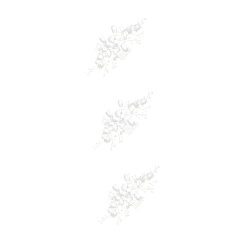 FRCOLOR 3St Frauen Haarnadel Brauteinsatzkamm Brautkopfschmuck für die Hochzeit Braut Seitenkamm wedding hair accessories wedding season Kopfschmuck für die Braut hochzeit kopfschmuck Weiß FRCOLOR 3St Frauen Haarnadel Brauteinsatzkamm Brautkopfschmuck für die Hochzeit Braut Seitenkamm wedding hair accessories wedding season Kopfschmuck für die Braut hochzeit kopfschmuck Weiß von FRCOLOR