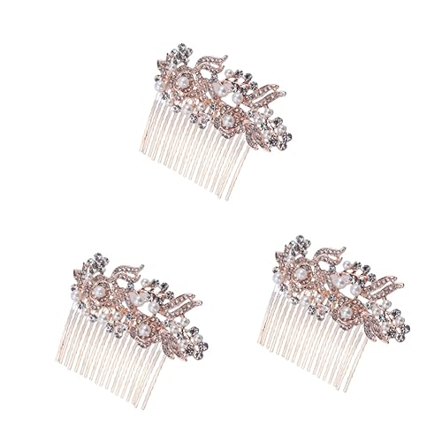 FRCOLOR 3St Haarschmuck für die Hochzeit hochzeitshaar schmuck wedding hair accessories Haarschmuck für die Braut Kamm Koreanische Version Kopfbedeckung Zubehör von FRCOLOR